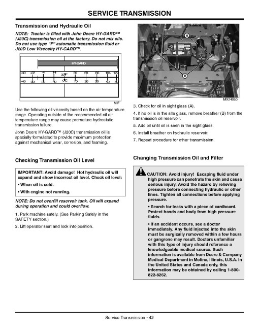 John Deere ZTrak Z810A, Z820A, Z830A, Z840A, Z850A and Z860A Zero-Turn Mowers (North America) Operators Manual (OMTCU26008)