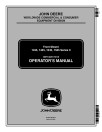 John Deere 1435,1445 (100001-110000), 1545(080001-090000), 1565(090001-100000) Ser.II Front Mowers (Export) Operators Manual (OMTCU28170)