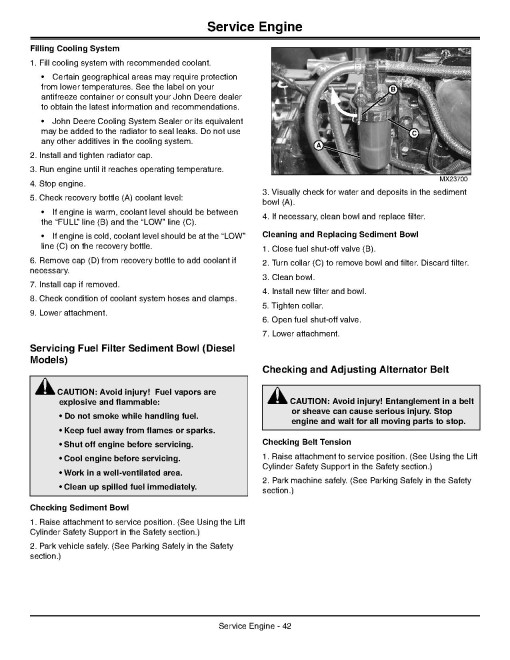 John Deere ProGator 2030A Utility Vehicles (SN: 060001 - 075000) (Export Edition) Operators Manual (OMTCU31252)