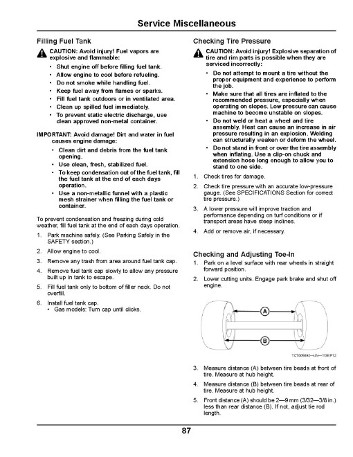 John Deere 7500A and 8000A E-Cut Hybrid Fairway Mowers (SN: 010001 - 040000) (Europe) Operators Manual (OMTCU35081)