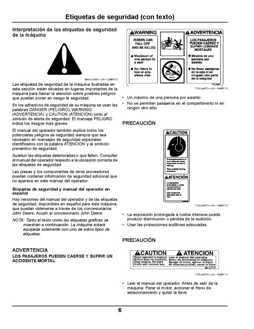 John Deere ProGator 2020A and 2030A Utility Vehicles (SN: 075001 - 080000) (North America) Operators Manual (OMTCU37311)