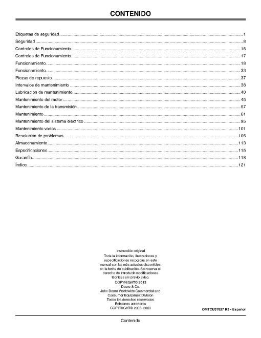 John Deere 7500,7700,8500,8700,8800 (SN:020001-030000), 7500 E-Cut,8500 E-Cut Fairway Mowers (N.America) Operators Manual (OMTCU37627)