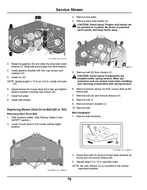 John Deere ZTrak Z997R (SN: 010001-020000) Max-Frame Mowers (North America) Operators Manual (OMTCU39291E)