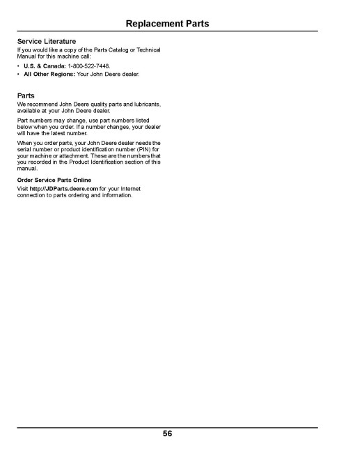 John Deere 1550, 1570, 1575, 1580 and 1585 TerrainCut Front Mowers (SN:020001-040000) (N.America) Operators Manual (OMTCU39961)