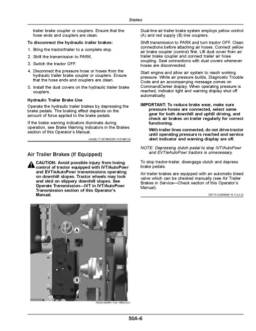 John Deere 8RX 310, 8RX 340, 8RX 370 and 8RX 410 Tracked Tractors (SN: 810001 - 812000, Europe) Operators Manual (OMTR137885)