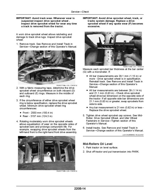 John Deere 8RX 310, 8RX 340, 8RX 370 and 8RX 410 Tracked Tractors (SN: 810001 - 812000, Europe) Operators Manual (OMTR137885)