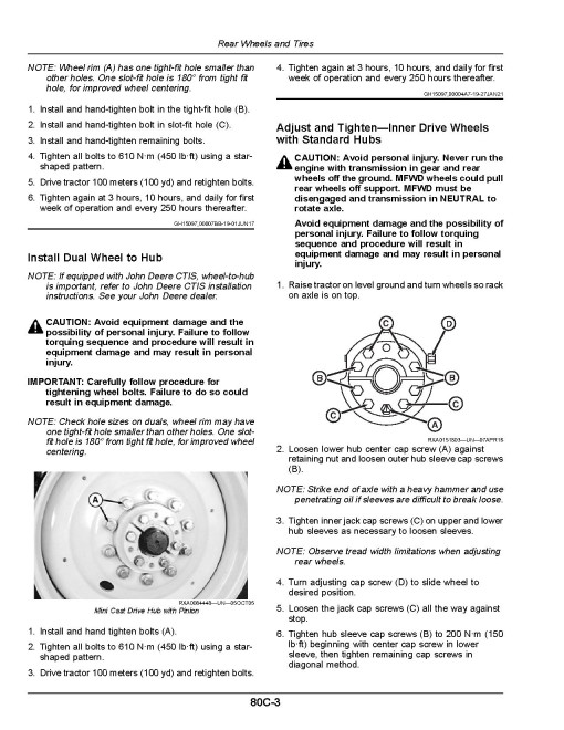 John Deere 8R 230, 8R 250, 8R 280, 8R 310, 8R 340, 8R 370, 8R 410 Tractors (SN:260001-275000, Export) Operators Manual (OMTR137921)