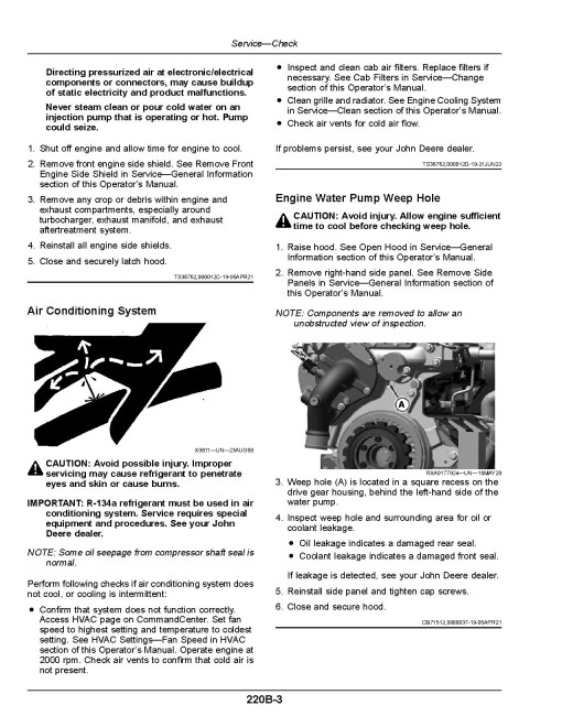 John Deere 8R 230, 8R 250, 8R 280, 8R 310, 8R 340, 8R 370, 8R 410 Tractors (SN:260001-275000, Export) Operators Manual (OMTR137921)