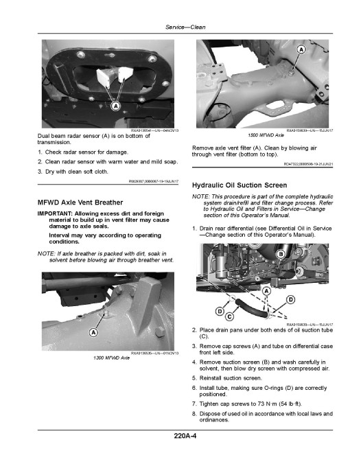 John Deere 8R 230, 8R 250, 8R 280, 8R 310, 8R 340, 8R 370, 8R 410 Tractors (SN:260001-275000, N.America) Operators Manual (OMTR137951)