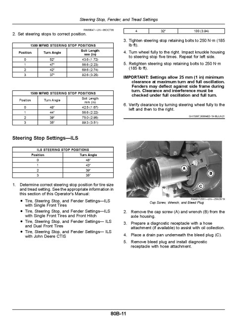 John Deere 8R 230, 8R 250, 8R 280, 8R 310, 8R 340, 8R 370, 8R 410 Tractors (SN:260001-275000, Europe) Operators Manual (OMTR137974)