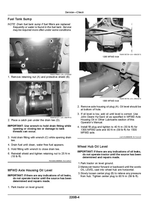 John Deere 8R 230, 8R 250, 8R 280, 8R 310, 8R 340, 8R 370, 8R 410 Tractors (SN:275001-285000, Export) Operators Manual (OMTR140665)