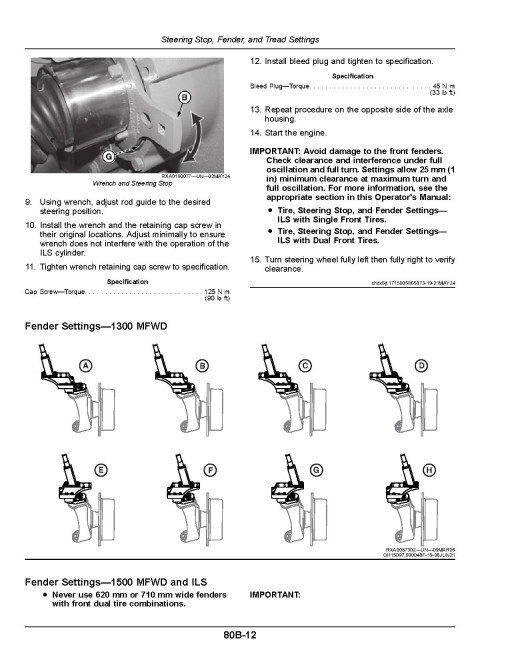 John Deere 8R 230, 8R 250, 8R 280, 8R 310, 8R 340, 8R 370, 8R 410 Tractors (SN:275001-285000, N.America) Operators Manual (OMTR140668)