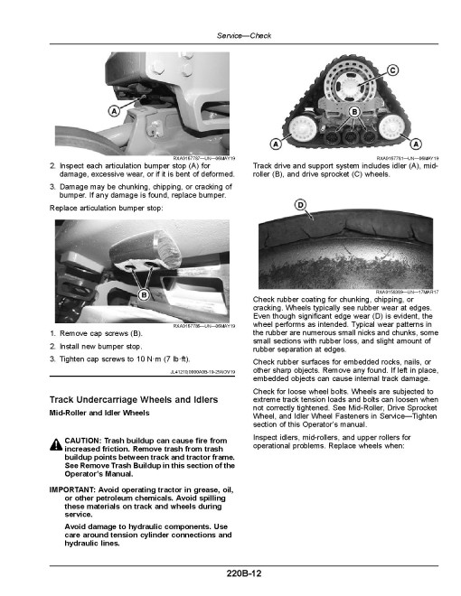 John Deere 8RX 310, 8RX 340, 8RX 370 and 8RX 410 Tracked Tractors (SN: 812001 - 814000, Export) Operators Manual (OMTR140869)