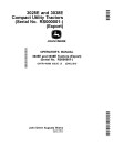 John Deere 3025E and 3038E Compact Utility Tractors (SN: from RS000001, MY2025-2026, Export) Operators Manual (OMTR145980)