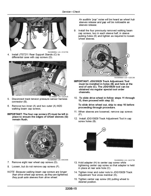 John Deere 8RT 310, 8RT 340, 8RT 370 and 8RT 410 Tracked Tractors (SN: from 936001, N.America) Operators Manual (OMTR154093)
