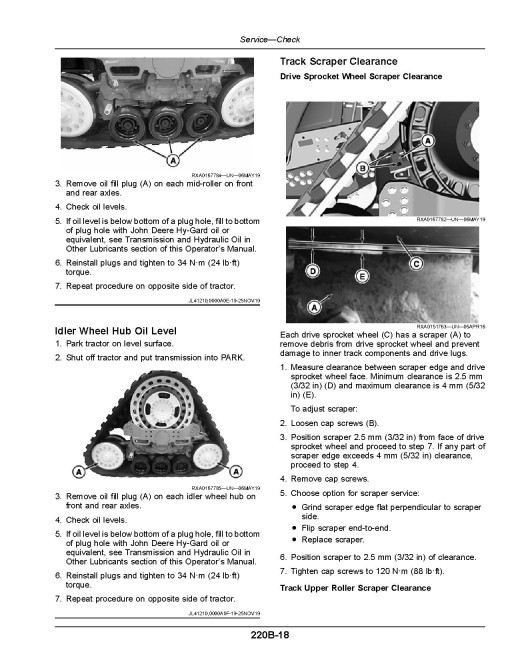 John Deere 8RX 310, 8RX 340, 8RX 370 and 8RX 410 Tracked Tractors (SN: from 814001, Europe) Operators Manual (OMTR154095)