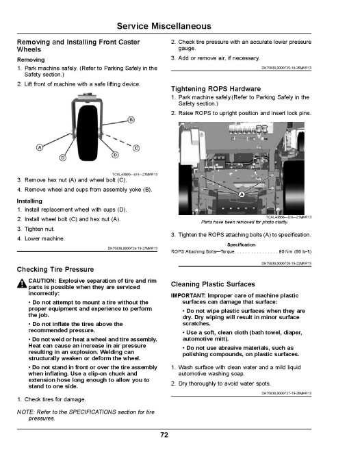 John Deere ZTrak Z997R (SN: 030001-040000) Max-Frame Mowers (Export Edition) Operators Manual (OMUC11044)