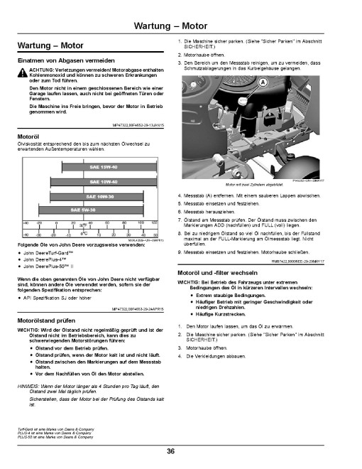 John Deere X116R, X146R and X166R (SN: 010001-100000) Lawn Tractors (Export Edition) Operators Manual (OMUC12252)