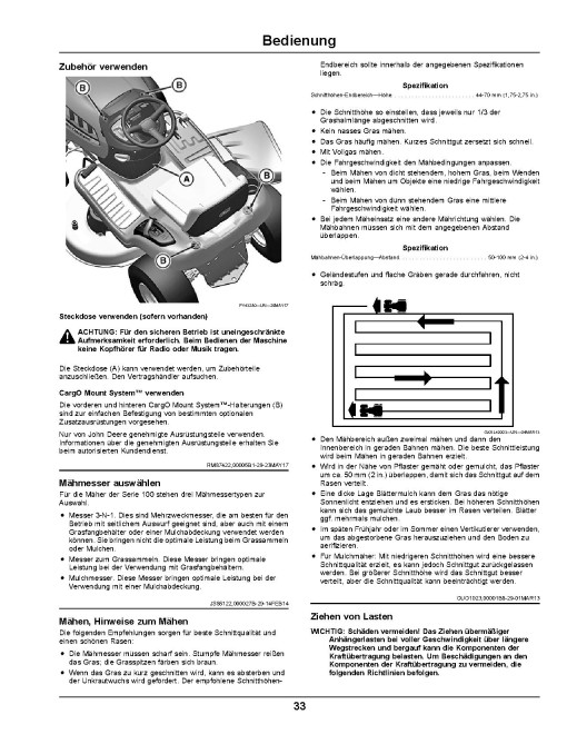 John Deere X106, X126 and X166 (SN: 010001-100000) Lawn Tractors (Export Edition) Operators Manual (OMUC12253)