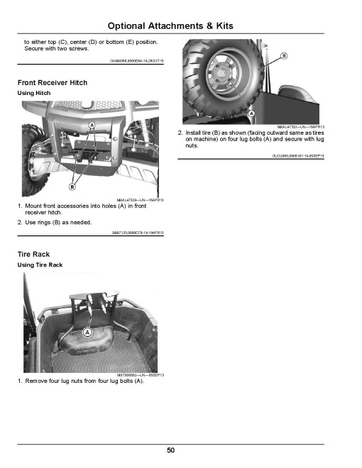 John Deere XUV560E and XUV560E S4 Gator Utility Vehicles (SN: 010001 - 020000) (North America) Operators Manual (OMUC12876)