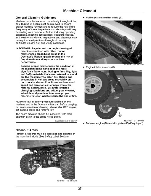 John Deere XUV590M and XUV590M S4 Gator Utility Vehicles (SN: 010001 - 020000) (Export Edition) Operators Manual (OMUC12982)