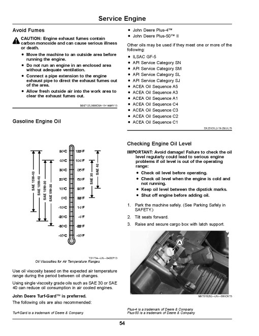 John Deere XUV590M and XUV590M S4 Gator Utility Vehicles (SN: 010001 - 020000) (Export Edition) Operators Manual (OMUC12982)