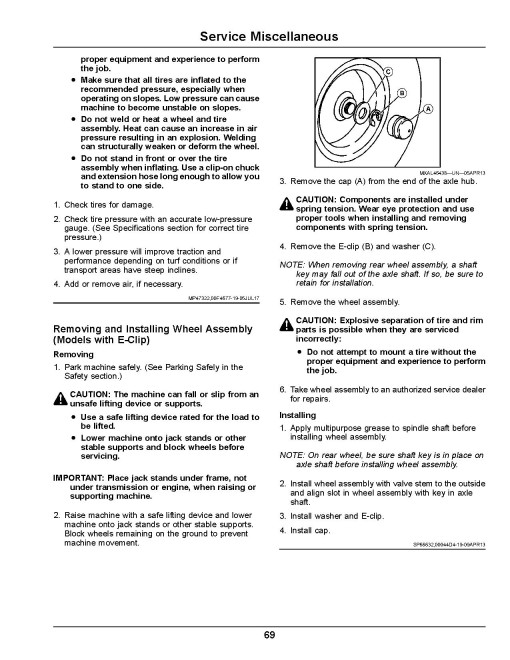John Deere X330, X350, X354, X370, X380, X384, X390, X394 (SN:050001-070000) Lawn Tractors (N.America) Operators Manual (OMUC13305)