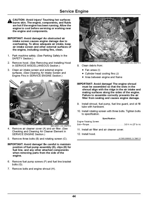 John Deere Select Series X570, X580, X584, X590 (SN: 130001-140000) Lawn Tractors (North America) Operators Manual (OMUC13307)