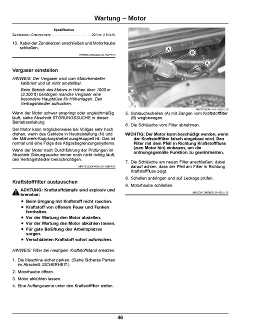 John Deere Select Series X350R (SN: 050001-070000) Lawn Tractors (Export Edition) Operators Manual (OMUC13309)