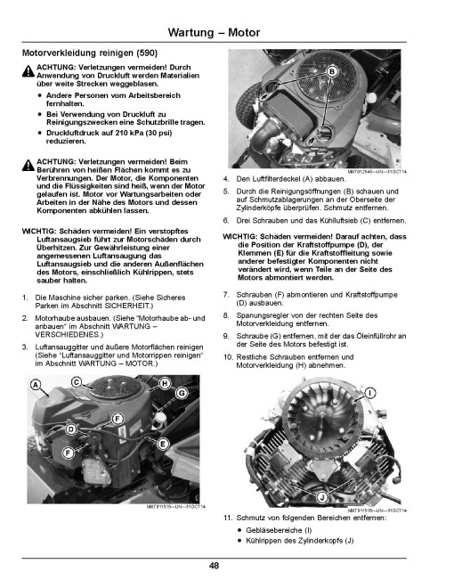 John Deere Select Series X584 and X590 (SN: 130001-140000) Lawn Tractors (Export Edition) Operators Manual (OMUC13310)
