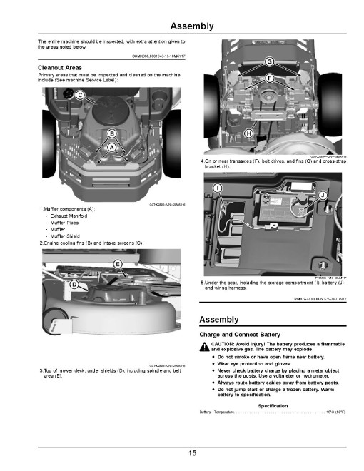 John Deere ZTrak Z335E, Z335M,Z345M, Z345R,Z355E,Z355R, Z375R (SN:080001-110000) Zero-Turn Mowers (N.America) Operators Manual (OMUC13761)