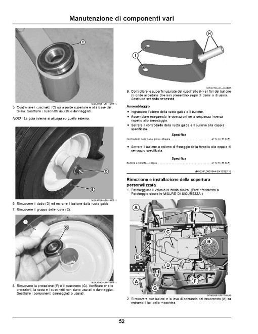 John Deere ZTrak Z525E, Z535M and Z540R (SN: 080001-110000) Zero-Turn Mowers (Export Edition) Operators Manual (OMUC13768)