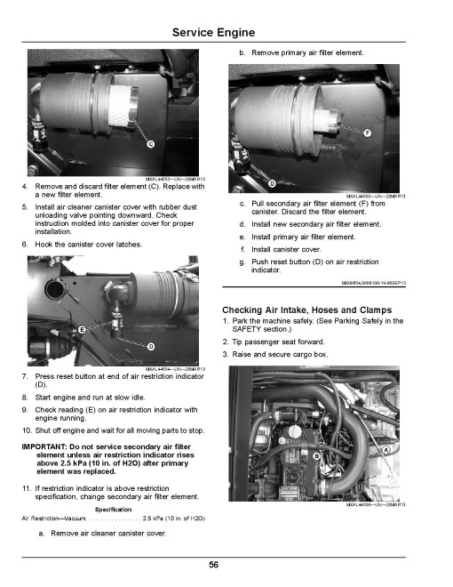 John Deere XUV855E and XUV855M Gator Utility Vehicles (SN: 010001 - 020000) (North America) Operators Manual (OMUC14273)