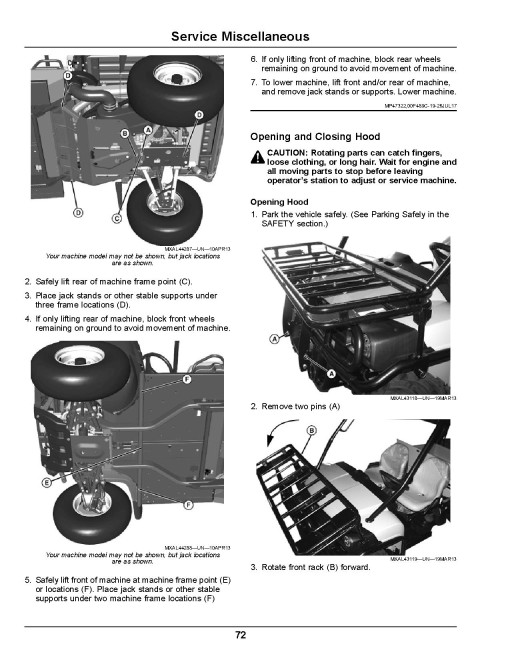 John Deere M-Gator A3 Utility Vehicles (SN: from 110001) (North America) Operators Manual (OMUC14276)