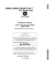 John Deere ZTrak Pro Z915B, Z920M, Z925M, Z930M/R, Z950M/R, Z960M, Z970R Zero-Turn Mowers (North America) Operators Manual (OMUC15068E)