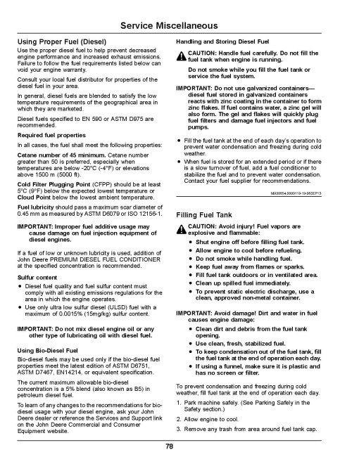John Deere XUV855E and XUV855M Gator Utility Vehicles (SN: 010001 - 020000) (Export Edition) Operators Manual (OMUC15353)