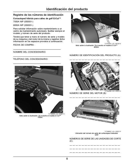 John Deere 7500A and 8000A E-Cut Hybrid Fairway Mowers (SN: 050001 - 060000) (North America) Operators Manual (OMUC15581)