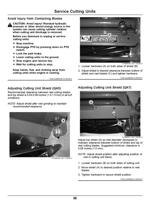 John Deere 7500A,7700A,8700A(SN:050001-060000), 8900A(SN:020001-030000) Fairway; 8800A Rough Mowers, Export, Operators Manual (OMUC15669)