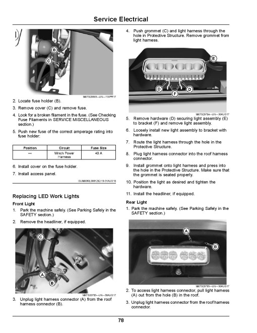 John Deere XUV865M Gator Utility Vehicles (SN: 010001 - 020000) (Export Edition) Operators Manual (OMUC15813)