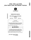 John Deere X750, X754 and X758 (SN: 060001-070000) Lawn Tractors (North America) Operators Manual (OMUC16261)