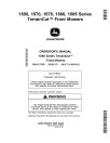 John Deere 1550, 1570, 1575, 1580 and 1585 TerrainCut Front Mowers (SN:040001-050000) (N.America) Operators Manual (OMUC17026)