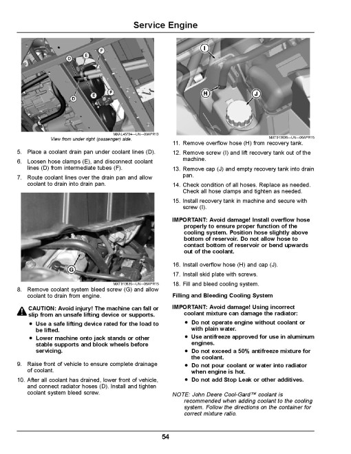 John Deere RSX860E and RSX860M Gator Utility Vehicles (SN: 020001 - 030000) (North America) Operators Manual (OMUC17119)