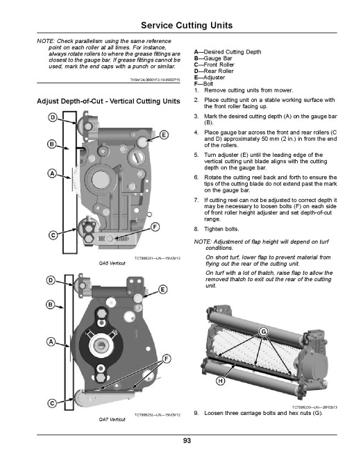 John Deere PrecisionCut 6080A, 6500A and 6700A Fairway Mowers (SN:010001-020000) (Europe) Operators Manual (OMUC18169)