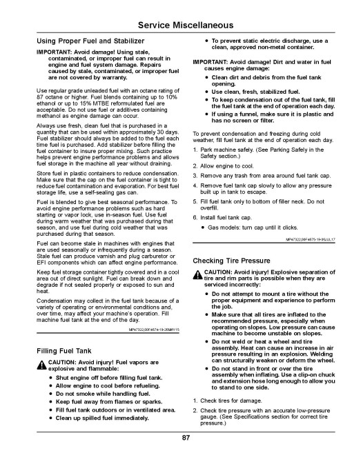 John Deere ZTrak Pro Z915E, Z920M, Z930M/R, Z945M, Z950M/R, Z955M/R, Z960M, Z970R Mowers (North America) Operators Manual (OMUC18439E)
