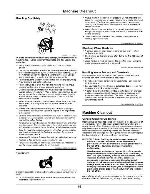 John Deere ZTrak Z335E,Z335M, Z345M,Z345R, Z355E,Z355R, Z375R (SN:110001-150000) Zero-Turn Mowers (N.America) Operators Manual (OMUC18697)