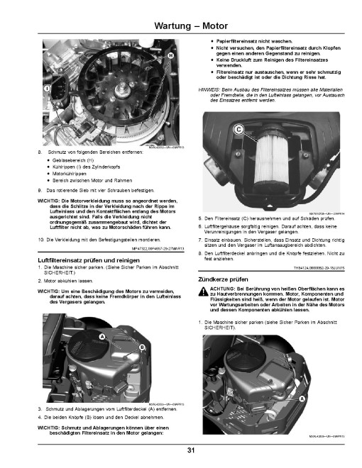 John Deere ZTrak Z335E, Z345M and Z345R (SN: 110001-150000) Zero-Turn Mowers (Export Edition) Operators Manual (OMUC18700)