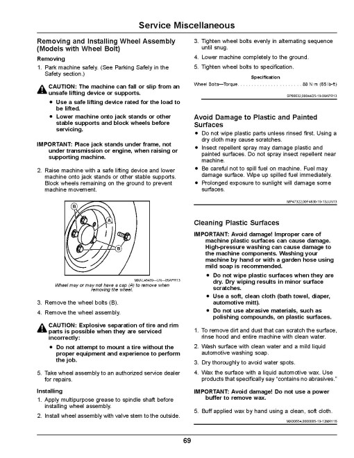 John Deere X330, X350, X354, X370, X380, X384, X390, X394 (SN:070001-090000) Lawn Tractors (N.America) Operators Manual (OMUC19334)