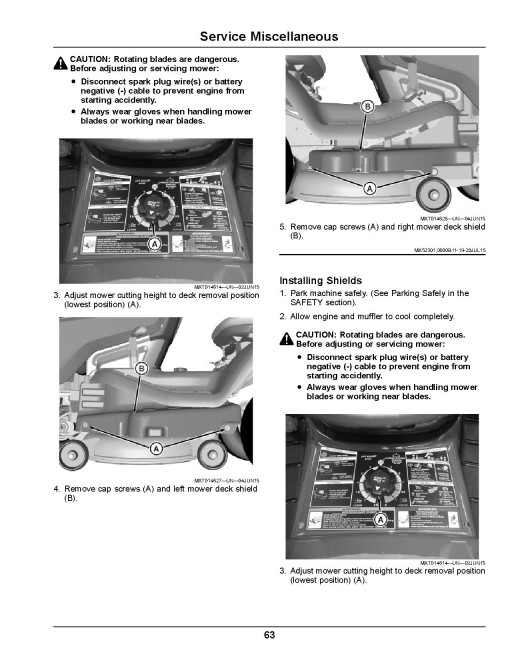 John Deere Select Series X350R (SN: 070001-090000) Lawn Tractors (North America) Operators Manual (OMUC19335)