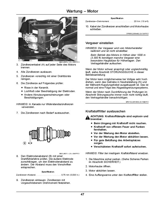John Deere Select Series X350R (SN: 070001-090000) Lawn Tractors (Export Edition) Operators Manual (OMUC19357)