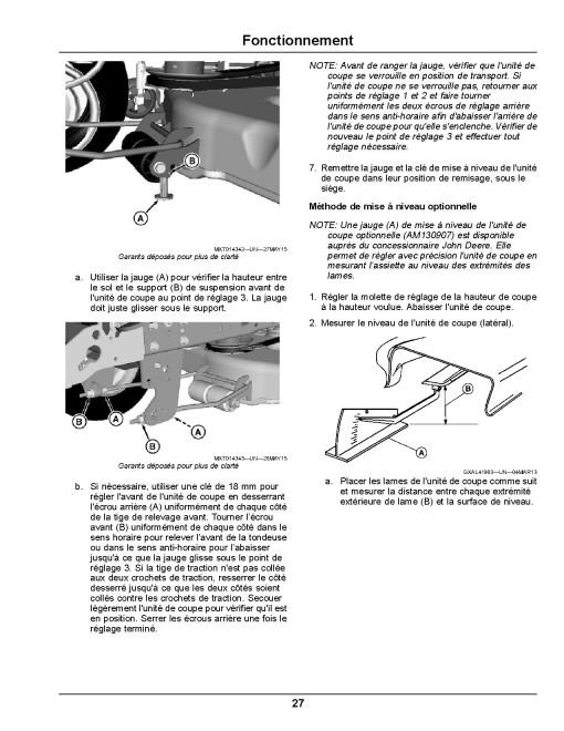 John Deere Select Series X584 and X590 (SN: 140001-150000) Lawn Tractors (Export Edition) Operators Manual (OMUC19358)